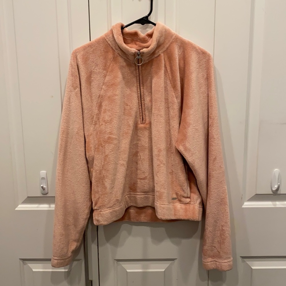 Fluffy Half Zip Pullover